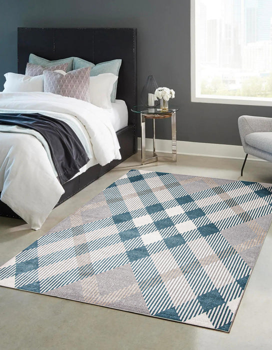 Kors Grey Machine Washable Area Rug - 3'0\" x 5'0\"