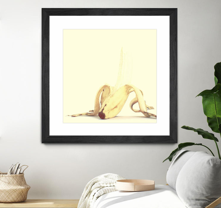\"Banada Honey Puff\" Matted and Framed Black 30x30 Wall Art