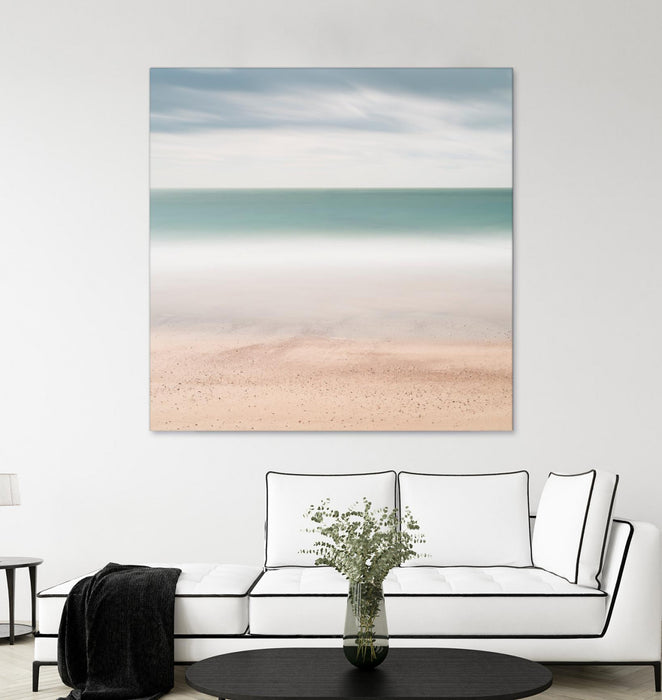 \"Beach, Sea, Sky\" Giant Art 72x72 Wall Art
