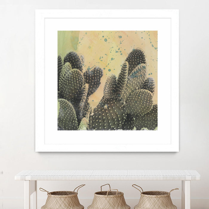 \"Desert Dreams Ii\" Matted and Framed White 30x30 Wall Art