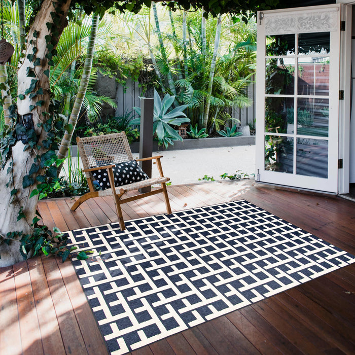Brangane Blue 6'7\" x 9'6\" Area Rug