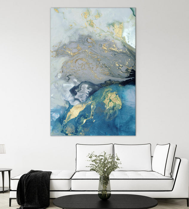 \"Ocean Splash I\" Giant Art 84x54 Wall Art