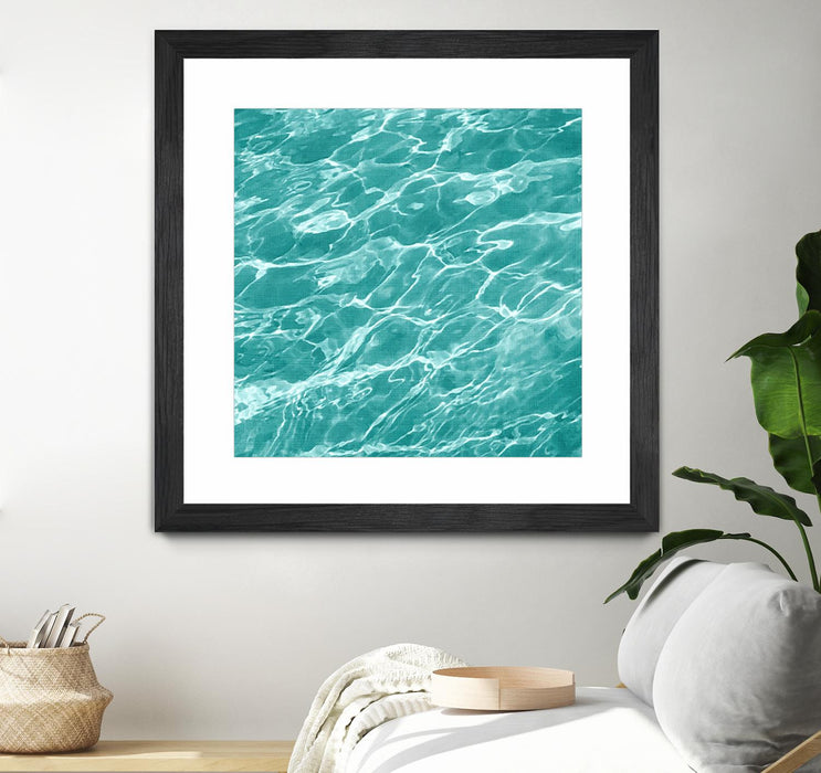 \"Ripple I\" Matted and Framed Black 30x30 Wall Art