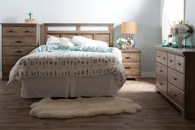 Versa Full/Queen Headboard - Weathered Oak
