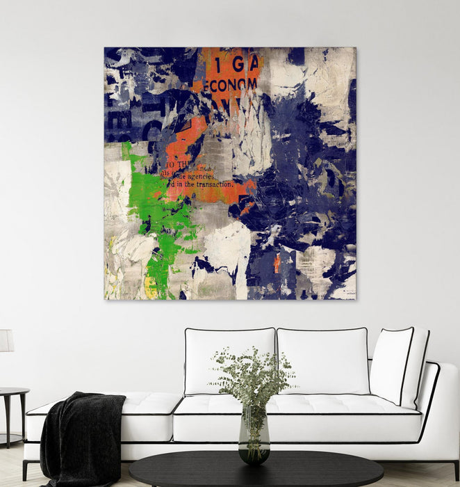 \"Economic Shift I\" Giant Art 72x72 Wall Art