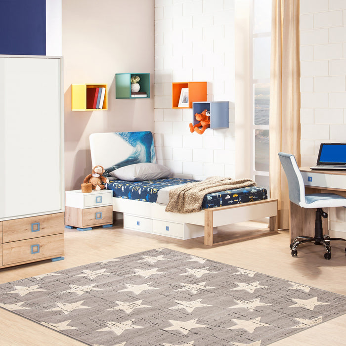 Ira Light Grey 3'11\" x 5'7\" Area Rug