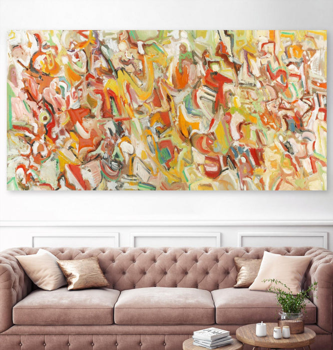 \"Lignes 1\" Giant Art 72x36 Wall Art
