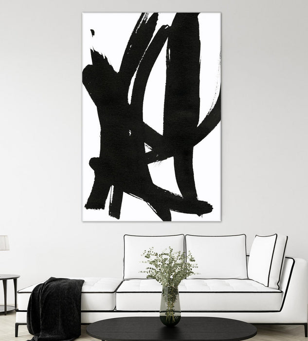 \"Composition In Black And White 7\" Giant Art 84x54 Wall Art