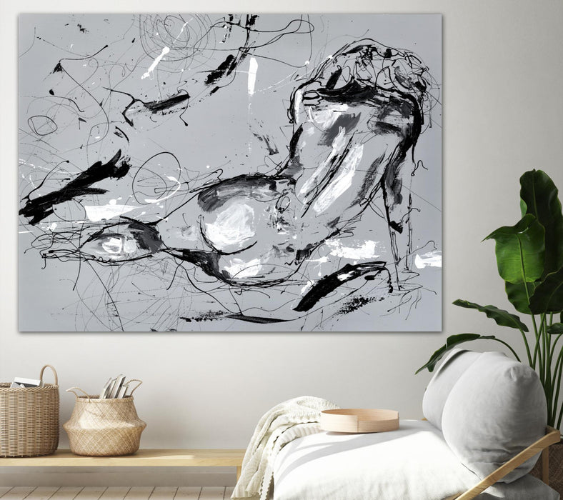 \"Nude Figure 3\" Giant Art 72x54 Wall Art