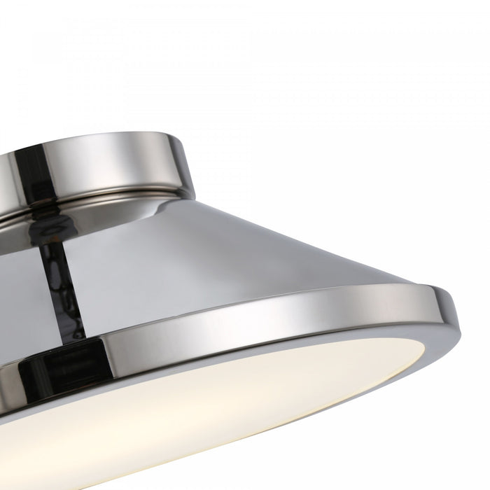 Lucida Nickel Integrated LED Flush Mount