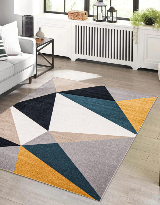 Gemma Multi-Colour Machine Washable Area Rug - 6'0\" x 9'0\"