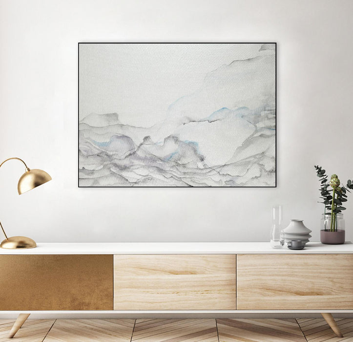 \"Gentle Maturity\" Canvas Framed Black 40x30 Wall Art