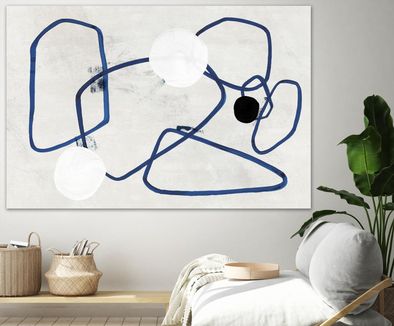 \"Midblue Ii\" Giant Art 72x48 Wall Art