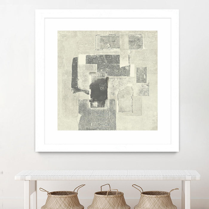 \"Camera Obscura\" Matted and Framed White 36x36 Wall Art