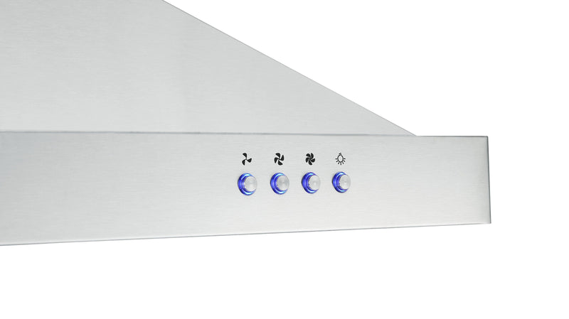 Ancona WRRV430 30\" Rear-Vented Wall Mount Pyramid Range Hood - AN-1595