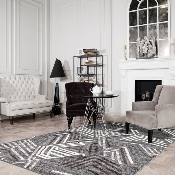 Seema Grey Area Rug - 5'3\" x 7'3\"