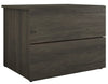 Nordika Nightstand - Bark Grey