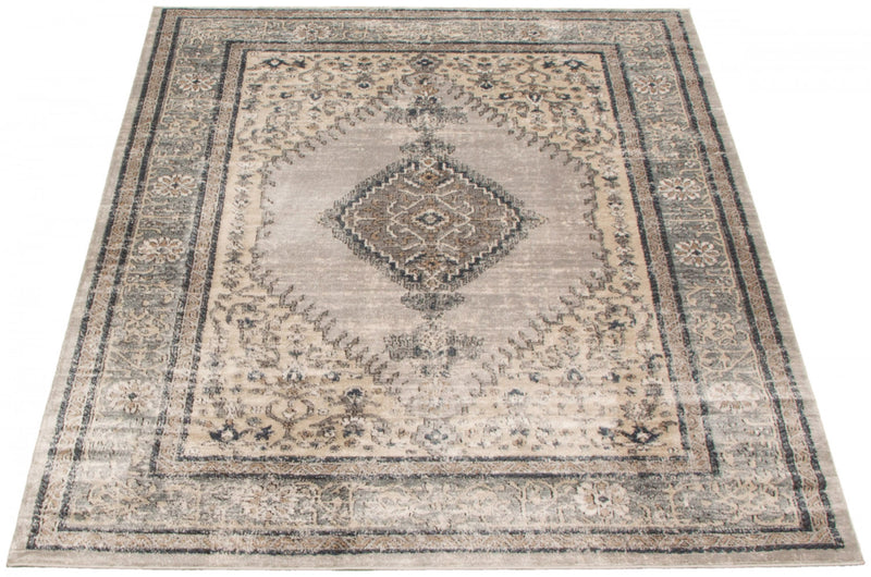 Octavian Bijar Ivory Area Rug - 5'3\" x 7'3\"