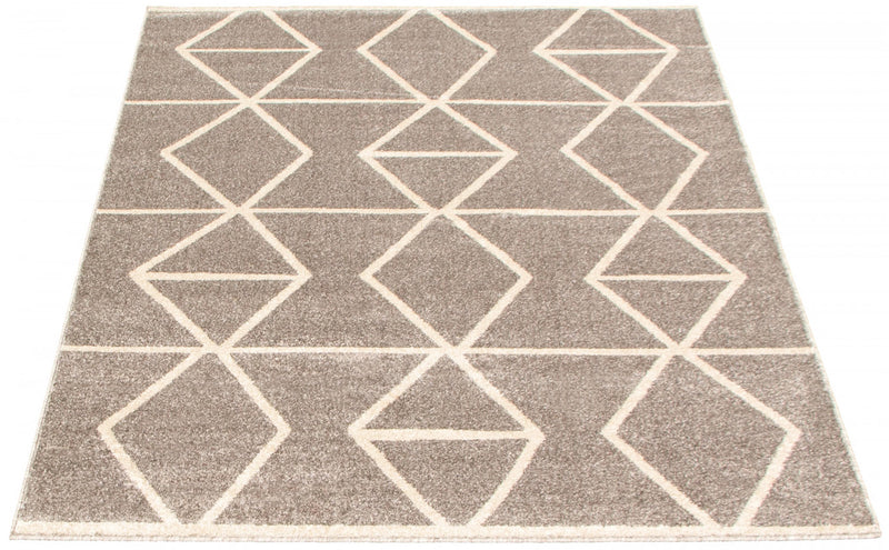 Anandi Grey-Ivory Area Rug - 3'11\" x 5'7\"