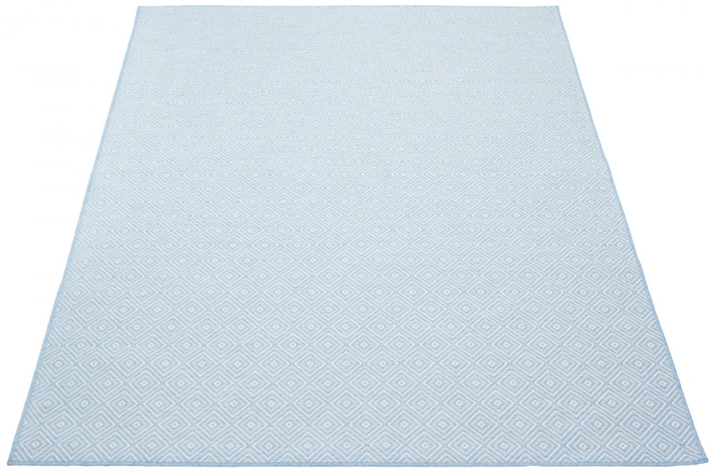 Neisha Diamond Light Blue Rug 5'3\" X 7'3\" Area Rug