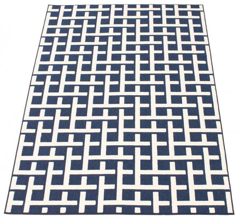 Brangane Blue 6'7\" x 9'6\" Area Rug