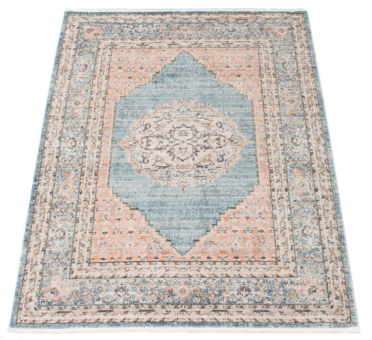 Zarita Blue Rug 6'7\" X 9'6\" Area Rug