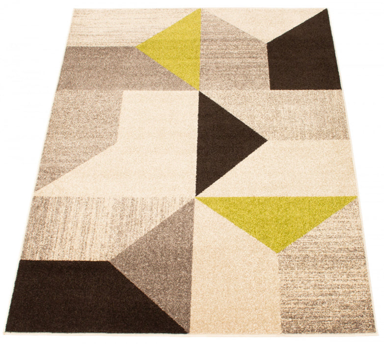 Hadley Grey / Green 6'7\" x 9'6\" Area Rug