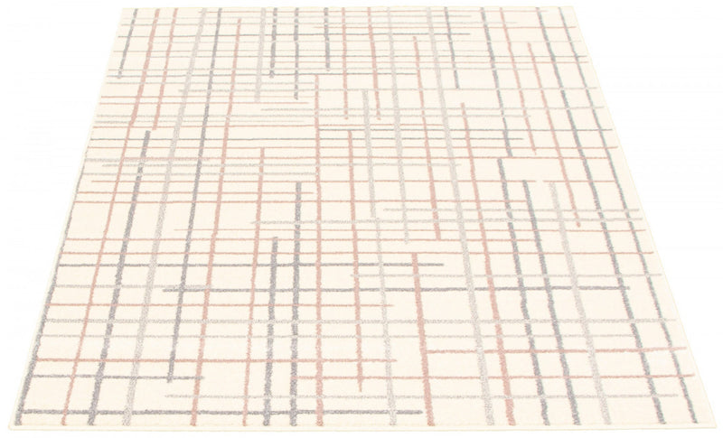 Taite Cream-Silver Area Rug - 3'11\" x 5'7\"