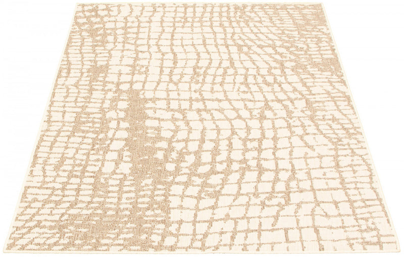Sadie Safari Champagne-Taupe Area Rug - 7'10\" x 10'2\"