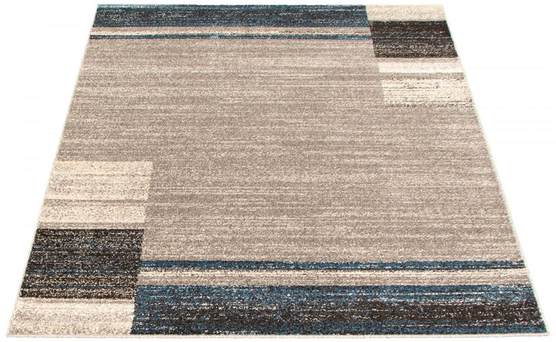 Aya Grey-Blue Area Rug - 5'3\" x 7'3\"