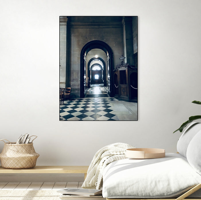 \"Confessional\" Canvas Framed Black 24x32 Wall Art