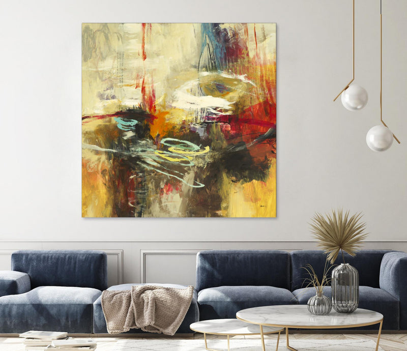 \"Instictual Beauty Ii\" Giant Art 54x54 Wall Art