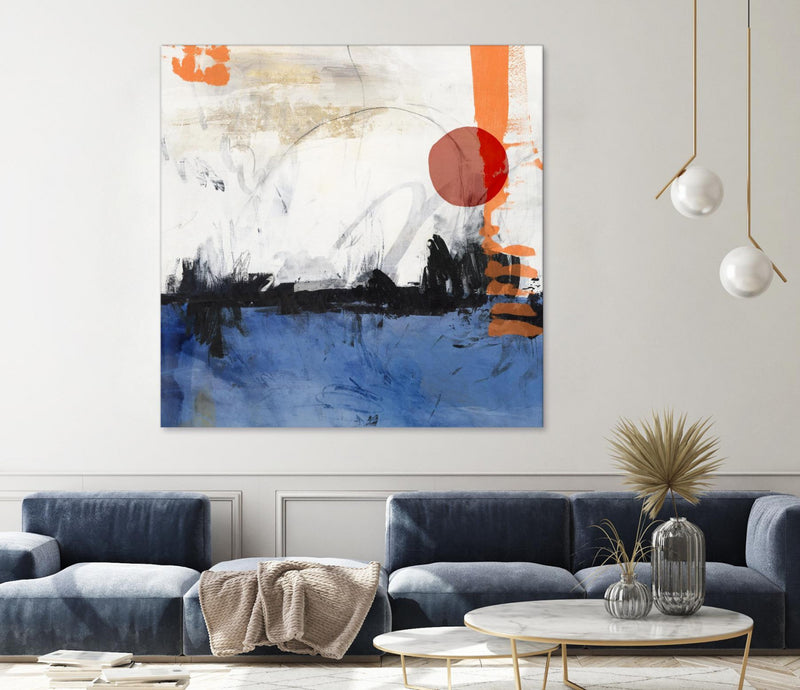 \"Midnight Rise I\" Giant Art 54x54 Wall Art