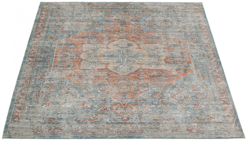 Baina Heriz Blue Area Rug - 5'3\" x 6'7\"