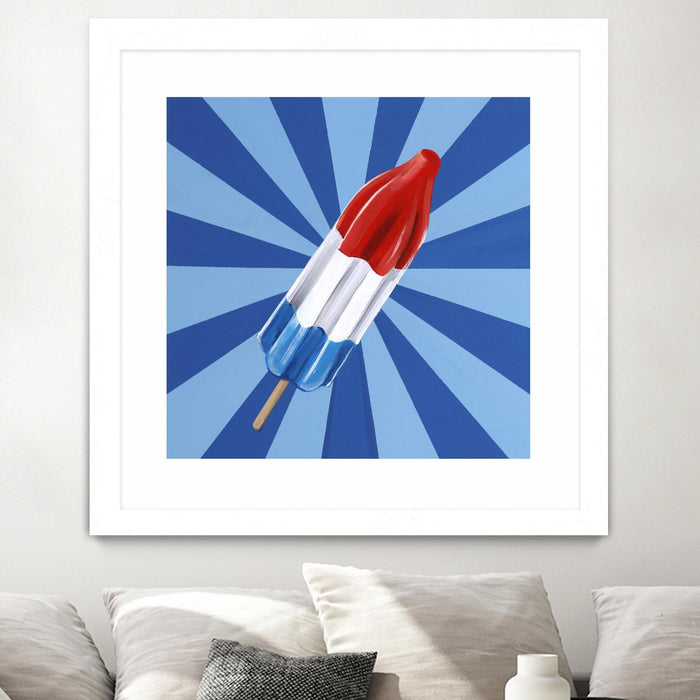 \"Daily Cravings Vi\" Matted and Framed White 36x36 Wall Art