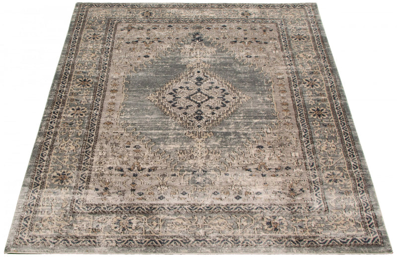 Octavian Bijar Blue Area Rug - 5'3\" x 7'3\"