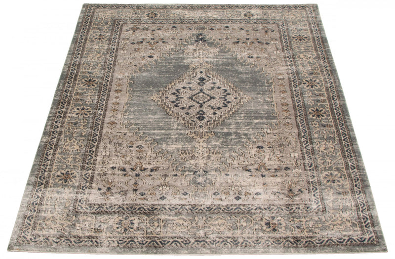 Octavian Bijar Blue Area Rug - 6'7\" x 9'6\"