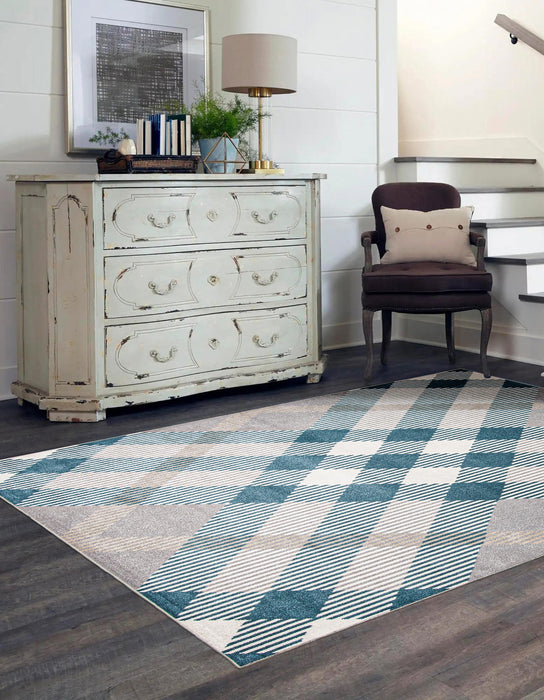Kors Grey Machine Washable Area Rug - 8'0\" x 10'0\"