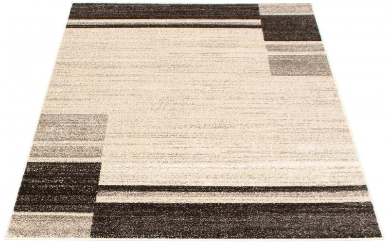 Aya Ivory-Taupe Area Rug - 3'11\" x 5'3\"