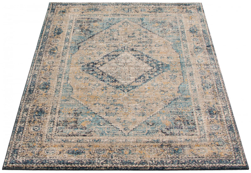 Bolivar Bijar Blue Area Rug - 5'0\" x 8'0\"