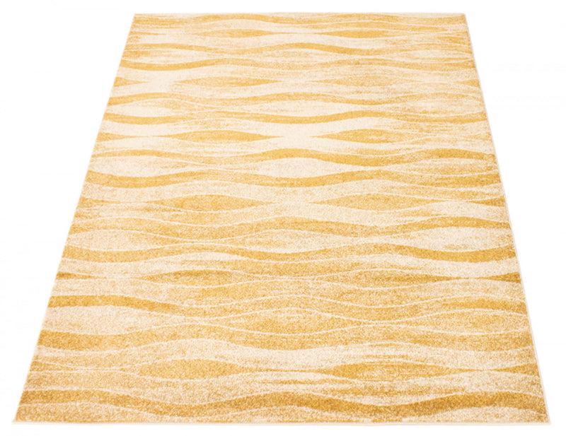 Arusha Ivory / Gold 6'7\" x 9'6\" Area Rug