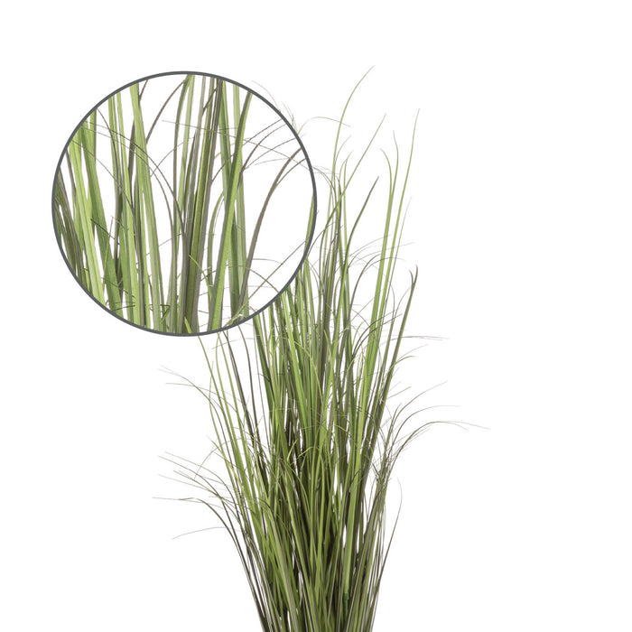 Artificial 47\" Grass Indoor And Outdoor In Black Pot