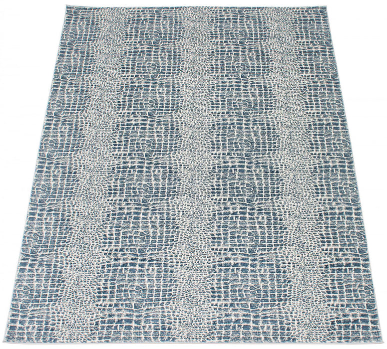 Kecia Navy/cream Rug 5'3\" X 7'3\" Area Rug