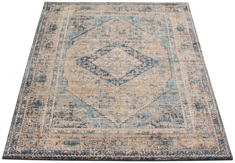 Bolivar Bijar Blue Area Rug - 5'0\" x 8'0\"