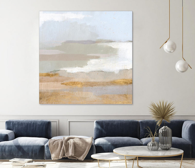 \"Abstract Coastland Ii\" Giant Art 54x54 Wall Art