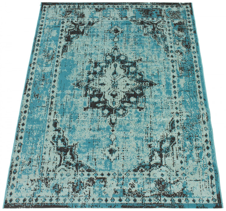 Chenta Aqua 5'3\" x 7'7\" Area Rug