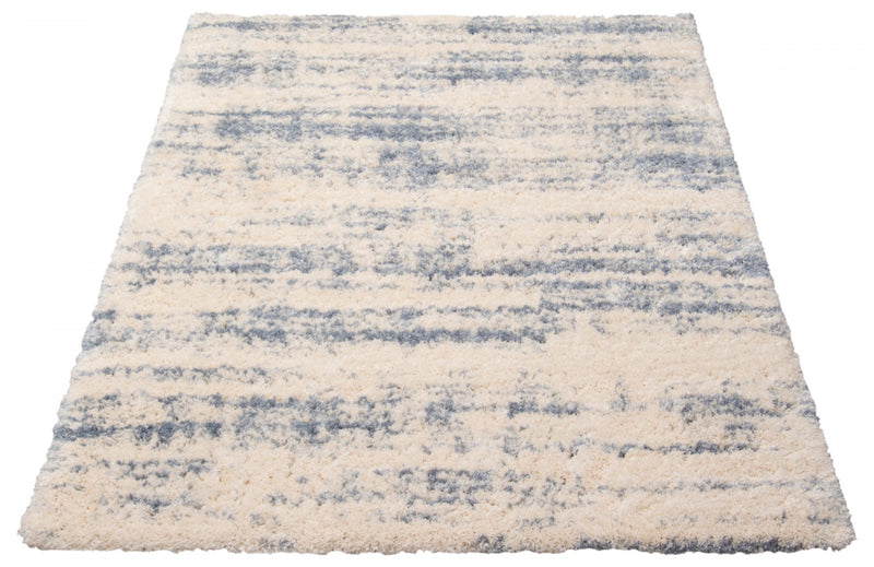 Kei Cream/Light Blue Area Rug - 6'7\" x 9'6\"