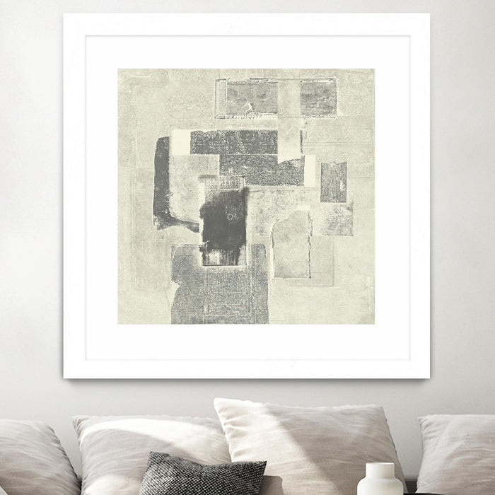 \"Camera Obscura\" Matted and Framed White 36x36 Wall Art