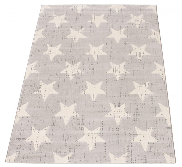 Ira Light Grey 4'7\" x 6'7\" Area Rug