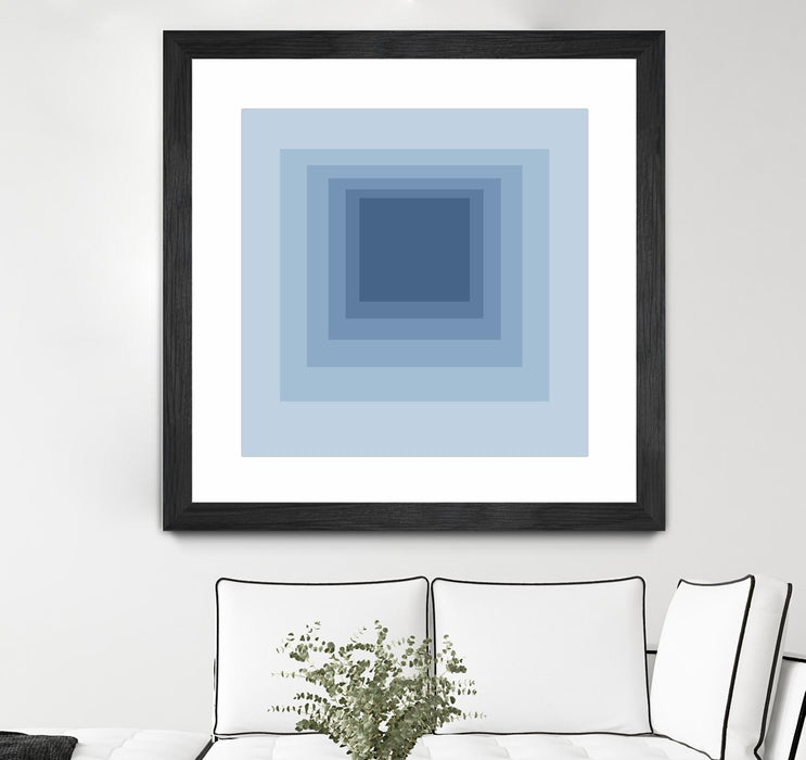 \"After Josef J\" Matted and Framed Black 30x30 Wall Art